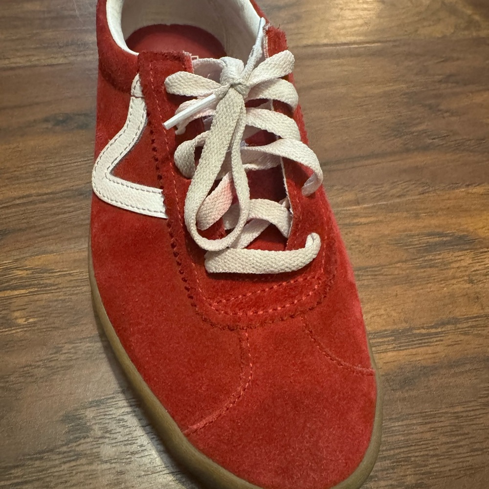 Vans Red Suede Sneakers